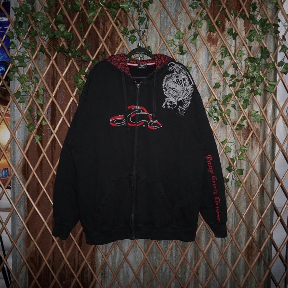 XXL-Vintage Y2K OCC Orange County choppers grunge 00s hoodie